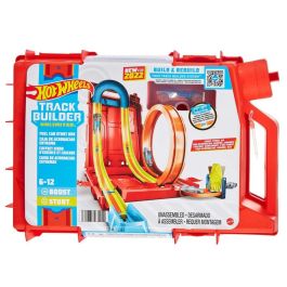 Hot Wheels HDX78 Track Builder Unlimited Lata de Gasolina Set de Pistas de Acrobacias y Almacenamiento con Vehículo para Niños