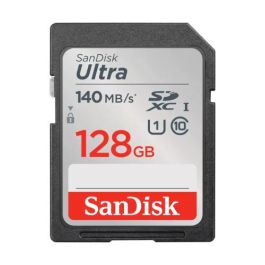 SanDisk Tarjeta de Memoria Ultra 128GB SDXC UHS-I Clase 10 - 140MB/s SDSDUNB-128G-GN6IN Precio: 27.50000033. SKU: S55159961