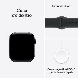 Apple Watch S11 GPS + Cellular Smartwatch de Aluminio Reciclado con GPS y LTE para Salud y Deporte