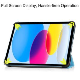 CoreParts For Apple iPad 10th Gen 10.9-inch (2022) Tri-fold Caster Hard Shell Cover with Auto Wake Function - Sky Blue CoreParts For Apple iPad 10th Gen 10.9-inch (2022) Tri-fold Caster Hard Shell Cover with Auto Wake Function - Sky Blue