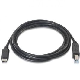 Aisens Cable USB 2.0 Tipo USB-C a B Macho Negro 1.0M - Compatible con Thunderbolt 3, Certificado USB-IF Aisens Cable USB 2.0 Tipo USB-C a B Macho Negro 1.0M - Compatible con Thunderbolt 3, Certificado USB-IF