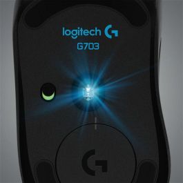 Logitech G703 LIGHTSPEED Wireless Gaming Mouse with HERO 25K Sensor, RF Wireless, Lithium Polymer (LiPo), Black Logitech G703 LIGHTSPEED Wireless Gaming Mouse with HERO 25K Sensor, RF Wireless, Lithium Polymer (LiPo), Black