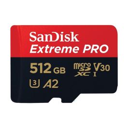 Sandisk Extreme PRO Tarjeta microSDXC de 512GB UHS-I Clase 10 con Adaptador SD Velocidad 200MB/s Lectura 140MB/s Escritura Precio: 141.50000029. SKU: B1KC3ZZS9E