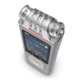 Philips DVT4115 VoiceTracer - Grabadora de Voz Digital, USB-C, Grabación 36h, MP3/WAV, Micrófono Omnidireccional, Memoria 8GB, Pantalla LCD, Compatible PC/Mac
