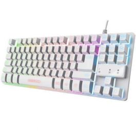 Trust GXT 833W Thado teclado Juego USB QWERTY Español Blanco