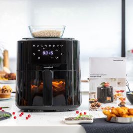 Freidora de Aire con Báscula InnovaGoods Fryinn Balance 5000 Negro 1500 W 5 L Acero Inoxidable Freidora de Aire con Báscula InnovaGoods Fryinn Balance 5000 Negro 1500 W 5 L Acero Inoxidable