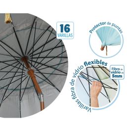 Sombrilla de playa Azul Ø 240 cm SPF50+