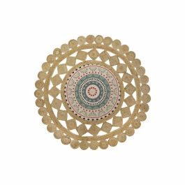 DKD Home Decor Alfombra Boho Cuadrada Marrón Multicolor, 150x150 cm de Yute y Algodón, 2000 gsm, 0.75 cm de grosor Precio: 76.4999994. SKU: S3038202