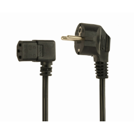 GEMBIRD PC-186A-VDE Cable de transmisión Negro 1,8 m, Enchufe Schuko a C13 en ángulo de 90 grados Precio: 6.50000021. SKU: B183VW8ZMW