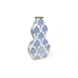 Florero Romimex Azul Blanco Azul/Blanco Porcelana 20 x 38 x 8 cm Precio: 96.69000011. SKU: B1DDL74DL3