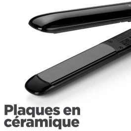 BaByliss ST255E Plancha de Pelo Smoother Sleek Finish, Placas Cerámica Turmalina 25x95mm, 3 Temperaturas hasta 230°C, Multivoltaje