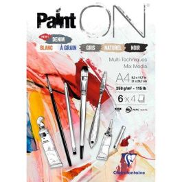 Bloc De Dibujo Clairefontaine Paint On Multitecnicas Encolado A4 250G 24H Colores (6 Col X 4 Hojas) (Set de 4) Precio: 35.79000048. SKU: B1GQJXTCR8
