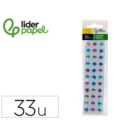 Liderpapel Ojo Adhesivo con Pupila y Pestaña de Color 10 mm Pack 33 Unidades Precio: 1.49999949. SKU: B1AHZ5GWRX