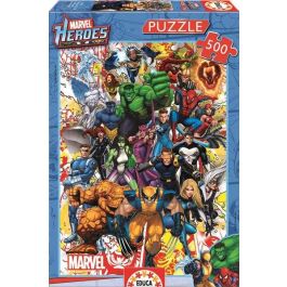 Educa Puzzle de Héroes Marvel 500 piezas para Adultos y Niños a partir de 11 años