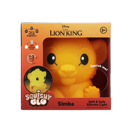Disney Lámpara Squishy Glo Silicona Recargable Simba 15 cm Paladone