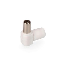 Edm Clavija TV Acodada Macho 9,5mm Blanco Polietileno Precio: 1.49999949. SKU: S7916810