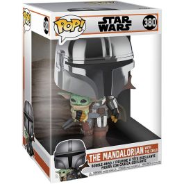 FUNKO Figura POP Star Wars: The Mandalorian con The Child (Yoda) 25cm Vinilo Coleccionable en Caja Regalo con Ventana