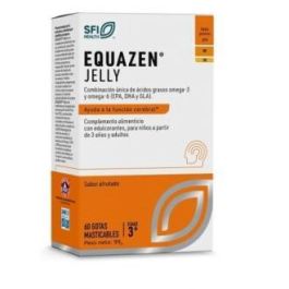 Equazen Jelly - Omega-3 y Omega-6 (EPA, DHA, GLA) para Función Cerebral, 60 Gelatinas Masticables Sabor Frutal Precio: 45.8900002. SKU: B1JQ9P62ZP