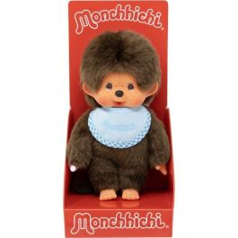 Mono de peluche BANDAI Monchhichi Bib Azul Cielo 20 cm Mono de peluche BANDAI Monchhichi Bib Azul Cielo 20 cm
