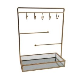 DKD Home Decor Joyero de Diseño Glam Dorado, de Metal y Espejo, 21 Ancho x 10 Fondo x 32 Alto cm Precio: 15.49999957. SKU: B1AVN4SB4W
