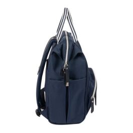 Beaba Bolso Wellington Moderno Unisex Mochila Azul Marino de Apertura Tipo Maletín de Médico con Cambiador y Bolsillo Aislado