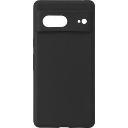 eSTUFF Funda de silicona Google Pixel 7, MADRID - Negra, protección trasera y lateral con tacto sedoso y microfibra