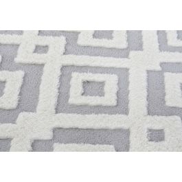 DKD Home Decor Alfombra Estilo Arabe Aspen Gris Beige 240 x 60 cm