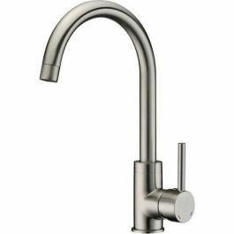 Rousseau Grifo de cocina mezclador Køben, sin ducha de mano, de acero inoxidable gris, con ahorro de agua, estilo moderno, cuerpo de latón Precio: 62.50000053. SKU: B1BN6LALYJ