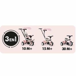 Smoby SMO7600741404 Triciclo de Paseo para Bebés Rosa