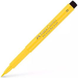 Faber Castell Rotulador Pitt Artist Pen Brush, Punta Pincel, Amarillo Cadmio Oscuro (Set de 10 Unidades), Tinta Pigmentada (Set de 10)