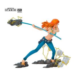ABYstyle Figura One Piece Nami Modo Combate 1/10 (16 cm) PVC con Climat-Tact y Base de Efectos