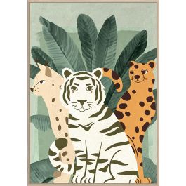 DKD Home Decor Cuadro Decorativo Tropical de Animales en Lienzo y PS. Diseño Multicolor con medidas de 123 x 83 x 4,5 cm. Pack de 2 Unidades DKD Home Decor Cuadro Decorativo Tropical de Animales en Lienzo y PS. Diseño Multicolor con medidas de 123 x 83 x 4,5 cm. Pack de 2 Unidades