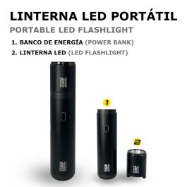 Omp OMPS19200001 Arrancador, Compresor de Aire, Aspiradora, Linterna y Power Bank Portátil Multifunción 5 en 1 con Estuche