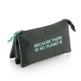 Estuche Portatodo Triple Miquel Rius EcoAlf Because There Is No Planet B 16174/ 220 x 115 x 20 mm/ Verde Estuche Portatodo Triple Miquel Rius EcoAlf Because There Is No Planet B 16174/ 220 x 115 x 20 mm/ Verde