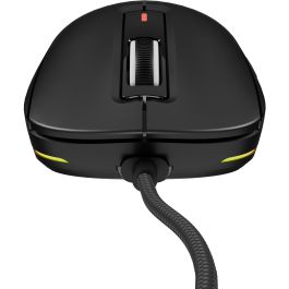 GENESIS Krypton 660 Ratón Gaming Óptico 12000 DPI 49g Ultraligero USB Cable Paracord Mano Derecha Interruptores Huano 90M Clics