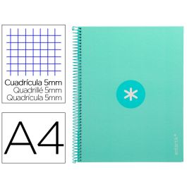 Cuaderno Espiral A4 Micro Antartik Tapa Forrada 80H 90 gr Cuadro 5 mm 1 Banda 4 Taladros Menta Precio: 3.99000041. SKU: B19SJCM84R