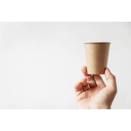 Algon - Set de 50 Vasos de Cartón Kraft de 120 cc (36 Unidades)