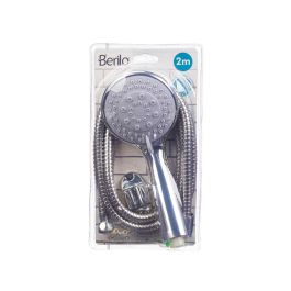 Teléfono de Ducha Berilo con Manguera 2 m, Base Gris, 14x24.5x4.5 cm (12 Unidades) Teléfono de Ducha Berilo con Manguera 2 m, Base Gris, 14x24.5x4.5 cm (12 Unidades)