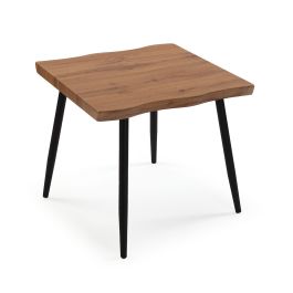 Versa Mesa Arama 60x60 cm - Mesa de comedor en madera MDF, metal y PVC