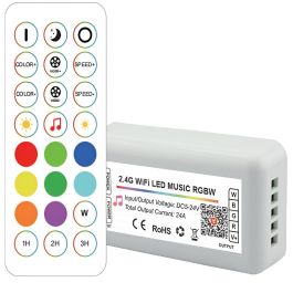 Tuya HLP-YS-WiFi-RF24-04 Controlador LED RGBW Wifi 2.4G RF 24 Teclas con Control por Voz App Móvil DC 5-24V 4 Canales Precio: 14.95000012. SKU: B175A9PTX8