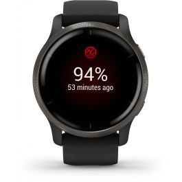 Garmin Venu 2 Smartwatch GPS 45mm, Reloj Inteligente Fitness con Música, Pagos y Monitor de Salud, Color Negro