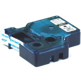 Dymo Cinta De Transferencia Termica D1 45016. Etiquetas Estándar Negro Sobre Azul De 12 mmx7M.Poliester Autoadhesiva. Rotuladora Labelmanager