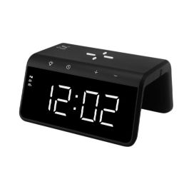 SAMI Despertador Digital LED con Reloj Despertador y Cargador Inalámbrico 10W, Pantalla Grande, Color Negro Precio: 13.552. SKU: B1JRZ3PML9