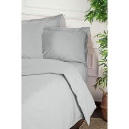 Juego de cama ASI8684282554271 - 1 funda nórdica 220x240 cm + 2 fundas de almohada 60x60 cm - 100% algodón reforzado Gris