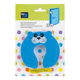 Inofix 5212-6-001 Tope Salva Dedos para Puertas Azul de Caucho de Espuma a Presión