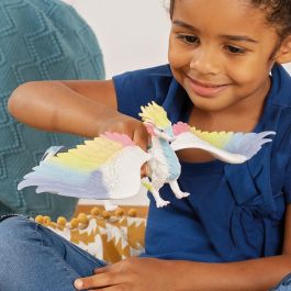 Schleich 70728 Figura de dragón arcoíris Bayala, 34 x 23 x 11 cm