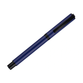 Belius Roller Turbo Aluminio Azul/Negro, Tinta Negra 0.7mm, Diseño Inspirado en Carreras con Caja Magnética
