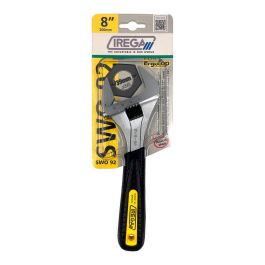 Irega Llave Ajustable 92/cbe-8" 8 Pulgadas Acero Cromo Vanadio Con Empuñadura Ergonómica Recambiable
