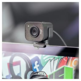 Logitech StreamCam Cámara Web Negra, Full HD 1080p, 60 fps, Micrófono Integrado, Autoenfoque, USB