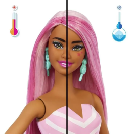Mattel Barbie Pop Reveal Muñeca Sorpresa con Vaso Rosa Incluye 8 Sorpresas